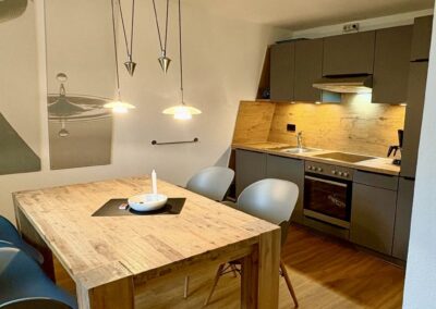 Küche der Ferienwohnung Süd in Westermarkelsdorf auf Fehmarn